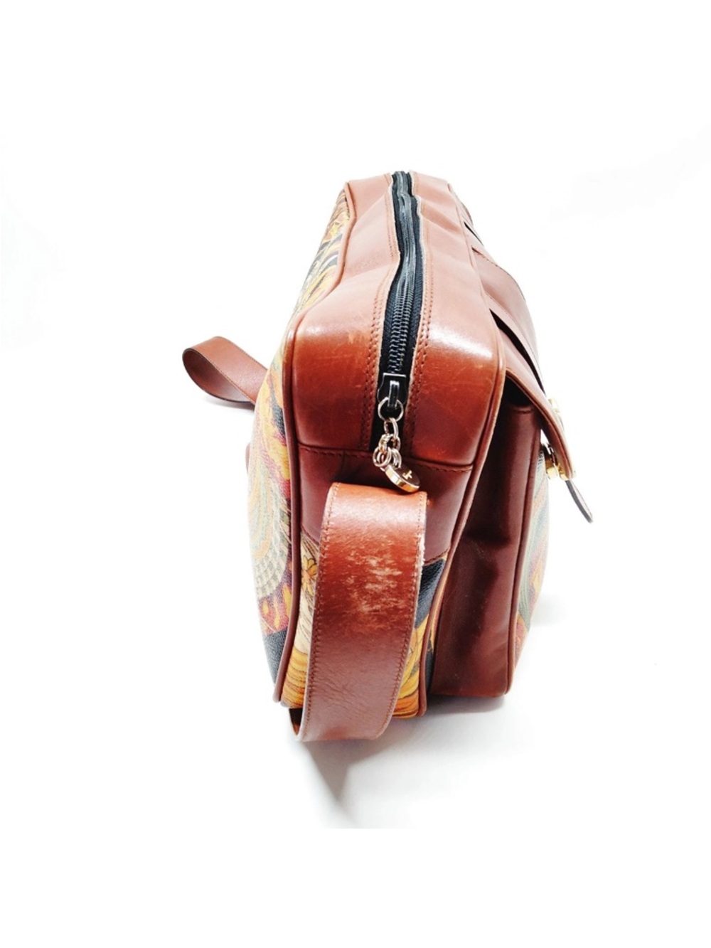 Salvatore Ferragamo Jungle Print Shoulder Bag Multicolor - Picture 3 of 10